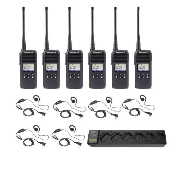 Motorola DTR700 Walkie Talkie 6pc Kit